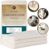 Heesecloth, Grade 90, 54 Sq Feet, 100% Unbleached Cotton Fabric, Ultra Fine Reusable Cheesecloth For Cooking, Straining (Grade 90-6Yards) 1 Heesecloth, Grade 90, 54 Sq Feet, 100% Unbleached Cotton Fabric, Ultra Fine Reusable Cheesecloth For Cooking, Straining (Grade 90-6Yards) -KitchenAid Shop 51qcZmcRu5L