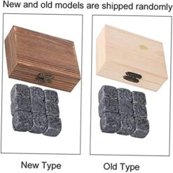 Pure Soapstone Chilling Rocks In Wooden Box - Beverage Ice Stones For Home Bar Accessories And Wine Chilling Cubes -KitchenAid Shop 51qeEzxMFqL