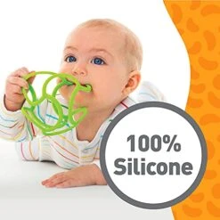 Teething Ring Tactile Sensory Ball Toy For Babies & Kids - Stretchy, Soft Non-Toxic Silicone - Ages 3 Months And Up - Red -KitchenAid Shop 51qipps7BxL