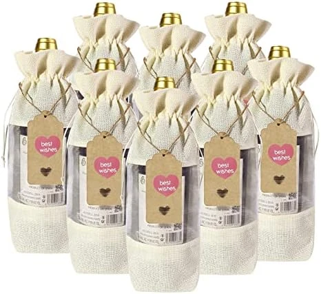 18 Pcs Burlap Wine Gift Bags Wine Bottle Bags For Gifts Drawstring Reusable Xmas Wine Bottle Covers For Wedding Birthday Holiday Party Home Storage Table Decor 11 18 Pcs Burlap Wine Gift Bags Wine Bottle Bags For Gifts Drawstring Reusable Xmas Wine Bottle Covers For Wedding Birthday Holiday Party Home Storage Table Decor - Image 9