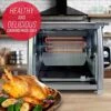 5500 Series Rotisserie Oven, Stainless Steel Countertop Rotisserie Oven, 3 Cooking Functions: Rotisserie, Sear And No Heat Rotation, 15-Pound Capacity