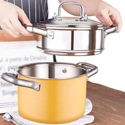 TREXD Steamer Household Stainless Steel Thickened Small Steamer Steamer Induction Cooker Gas Stove -KitchenAid Shop 51qnb49WK4L