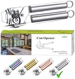 Can Opener, Stainless Steel Gold Handle Can Opener, Titainium Golden Plating Handle Can Opener Hand Held, Smooth Edge Manual Can Opener, Heavy Duty (Gold) -KitchenAid Shop 51qpHlMc5NL. AC