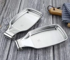 2 Pack 304 Stainless Steel Spoon Rest, MSY BIGSUNNY Stainless Steel Utensil Spoon Rest Holder For Cooking, Spatula Ladle Holder, Oversized -KitchenAid Shop 51qwq805QiL