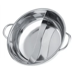 Hot Pot, With Hollow Handle Double Flavor Two-flavor Hot Pot, Portable Thicken Family For Induction Cooker Kitchen Hot Pot Restaurant(30cm) -KitchenAid Shop 51qzFsNTyiL