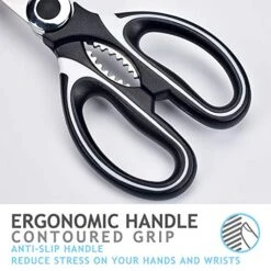 Kitchen Shears,RageCraft 2-Pack Kitchen Premium Heavy Duty Dishwasher Safe Scissors,Super-Sharp Scissors,Multipurpose Stainless Steel Scissors For Chicken,Poultry Meat,Fish,Vegetables,Herbs -KitchenAid Shop 51r0kjmqdZL