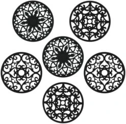 Silicone Trivets For Hot Dishes, Hot Pads For Kitchen Counter, Trivets For Hot Pots And Pans, Multi Purpose Heat Resistant Mats For Table And Countertops, Silicone Trivet Mat Set 6 White -KitchenAid Shop 51r13m3uy9L. AC