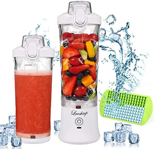 Portable Blender,22 Oz Mini Blender For Shakes And Smoothies,Personal Blender With Rechargeable USB,Fruit,Smoothie,Baby Food Mixing Machine Blender With 6 Blades ,for Home,Kitchen,Travel ,Sports (black) 7 Portable Blender,22 Oz Mini Blender For Shakes And Smoothies,Personal Blender With Rechargeable USB,Fruit,Smoothie,Baby Food Mixing Machine Blender With 6 Blades ,for Home,Kitchen,Travel ,Sports (black) - Image 5