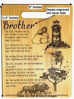 Gift For Brother Engraved Bamboo Cutting Board 9” X 12” 7 Gift For Brother Engraved Bamboo Cutting Board 9” X 12” -KitchenAid Shop 51rD4zLvpIL