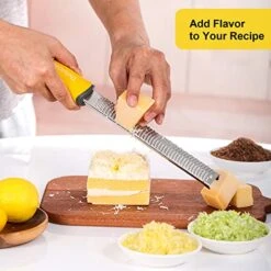 Classic Zester And Grater - Professional Kitchen Lemon Zester For Lime, Cheese, Garlic, Ginger, Chocolate, Vegetables, Fruits, Dishwasher Safe (Narrow) -KitchenAid Shop 51rDhwSkiuL