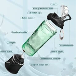 Portable Blender,22 Oz Mini Blender For Shakes And Smoothies,Personal Blender With Rechargeable USB,Fruit,Smoothie,Baby Food Mixing Machine Blender With 6 Blades ,for Home,Kitchen,Travel ,Sports (black) 14 Portable Blender,22 Oz Mini Blender For Shakes And Smoothies,Personal Blender With Rechargeable USB,Fruit,Smoothie,Baby Food Mixing Machine Blender With 6 Blades ,for Home,Kitchen,Travel ,Sports (black) -KitchenAid Shop 51rRVePjafL