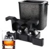 Whiskey Ice Ball Maker Crystal Clear Ice Ball Molds Large Sphere Ice Cube Trays For Whiskey, Cocktail, Brandy, Bourbon