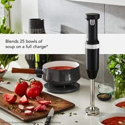 KitchenAid Cordless Variable Speed Hand Blender With Chopper And Whisk Attachment - KHBBV83 -KitchenAid Shop 51rTwnu2uFL