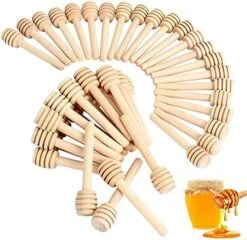 51 PCS Honey Dipper, 3 Inch Mini Wooden Honeycomb Sticks, Small Honey Stirrer Stick, Honey Sticks For Honey Jar Dispense Drizzle Honey And Wedding Party Favors Gift -KitchenAid Shop 51rWeBbq3S. AC