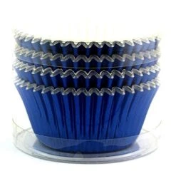 Foil Metallic Cupcake Liners Standard Baking Cups 100 Pcs (Navy Blue) -KitchenAid Shop 51rdlYsR4qL