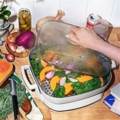 GENERIC 5-in-1 Electric Expandable Skillet, White Icing, Up To 7 QT -KitchenAid Shop 51riNHVsvfL