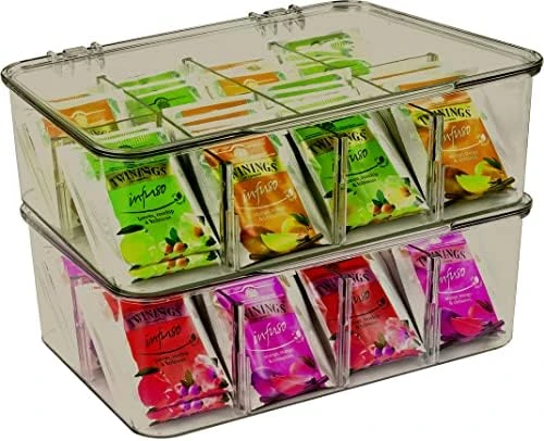 Utopia Home (3 Pack) Tea Bag Organizer - Stackable Tea Bag Storage Organizer With Clear Top Lid- Tea Bag Holder For Counter Tops, Kitchen Cabinets, Pantry, Sweeteners (Clear) 16 Utopia Home (3 Pack) Tea Bag Organizer - Stackable Tea Bag Storage Organizer With Clear Top Lid- Tea Bag Holder For Counter Tops, Kitchen Cabinets, Pantry, Sweeteners (Clear) - Image 14