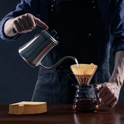 Coffee Filter, V60 Filters 02, Coffee Filters 2 Cone Paper, Small Cone Coffee Filters 1-4 Cup, 100 Count, Natural, Brown -KitchenAid Shop 51sGrZxyofS