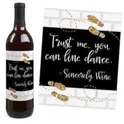 Nash Bash - Nashville Bachelorette Party Decorations For Women And Men - Wine Bottle Label Stickers - Set Of 4 -KitchenAid Shop 51sM3EdXbxL