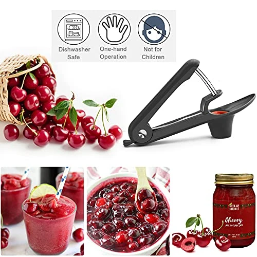 Cherry Pitter, Olive Pitter Tool, Cherry Pitter Tool Remover, Fruit Pit Core Remover With Space-Saving Lock Design For Make Fresh Cherry Dishes And Cocktail Cherries 4 Cherry Pitter, Olive Pitter Tool, Cherry Pitter Tool Remover, Fruit Pit Core Remover With Space-Saving Lock Design For Make Fresh Cherry Dishes And Cocktail Cherries - Image 2
