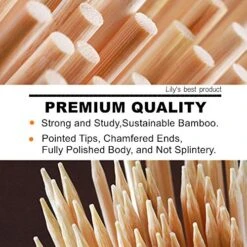 6" Natural Bamboo Skewers For BBQ，Appetiser，Fruit，Cocktail，Kabob，Chocolate Fountain，Grilling，Barbecue，Kitchen，Crafting And Party. Φ=4mm, More Size Choices 8"/10"/12"/14"/16"/30"(100 PCS) -KitchenAid Shop 51sTQaC4VuL