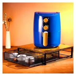 MAWEW Air Fryer Holder,Air Fryer Parchment Holder,Wooden Air Fryer Stand,Vintage Air Fryer Holder,Air Fryer Holder For Storing 100 Sheets Of Parchment Paper And Air Fryer Tools.