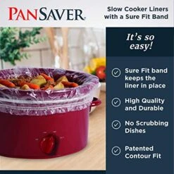 Slow Cooker Liners With A Sure Fit Band, 4 Count, Fits 3 Qt To 6.5 Qt -KitchenAid Shop 51sgoUwpnaL