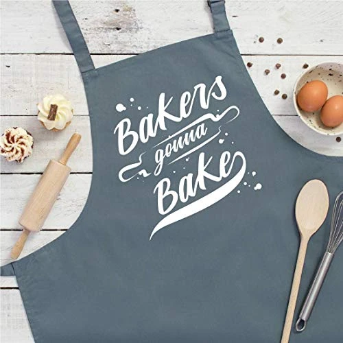 Saukore Funny Baking Aprons For Women Men, Cute Baking Gifts For Bakers, Kitchen Cooking Apron With 2 Pockets - Birthday Housewarming Mothers Day Apron Gift For Mom Wife Husband Daughter Son Sister 4 Saukore Funny Baking Aprons For Women Men, Cute Baking Gifts For Bakers, Kitchen Cooking Apron With 2 Pockets - Birthday Housewarming Mothers Day Apron Gift For Mom Wife Husband Daughter Son Sister - Image 2