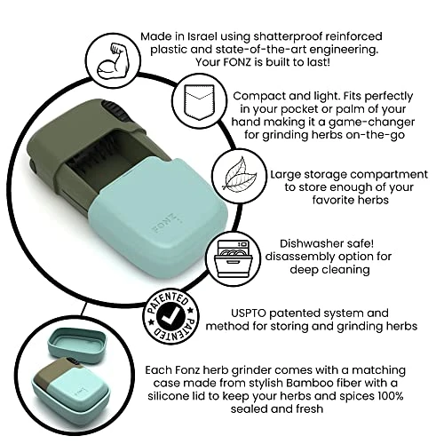 Store & Go Herb Grinder And Case // Caribbean 6 Store & Go Herb Grinder And Case // Caribbean - Image 4