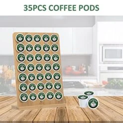 Coffee Pod Holder Bamboo,Coffee K-cups Pods Organizer,Coffee Display Rack 35 Pod Storage,Coffee Pod Storage - K Cups Organizer For Countertop Coffee Pod Holder -KitchenAid Shop 51skdYhQNCS