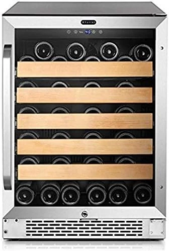 BWR-541STS 24" Built-in 54 Bottle Wine Refrigerator Cooler, Stainless Steel, One Size, Silver 7 BWR-541STS 24" Built-in 54 Bottle Wine Refrigerator Cooler, Stainless Steel, One Size, Silver - Image 5