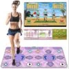 CANAFA Children's And Adult Dance Mats TV And Computer Dual User Electronic Music Dance Mats 100 Built In Music 60 Sensory Games Remote Control Plug And Play 5mm Ball Magnets