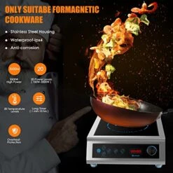 Induction Cooktop, Commercial Electric Stove 3500W 240v Commercial Induction Cooktop Hot Plate For Cooking Portable Electric Stove For Kitchen Home School & Restaurant -KitchenAid Shop 51suimvR0SL