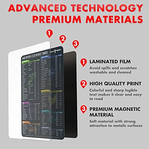 Instant Pot Magnetic Cheat Sheet (1 Set Of 3 Pcs) - Instant Pot Accessories, Pressure Cooker Cooking Times Chart, Quick Reference Guide Kitchen Set With Dry Erase Fridge Whiteboard, Black 4 Instant Pot Magnetic Cheat Sheet (1 Set Of 3 Pcs) - Instant Pot Accessories, Pressure Cooker Cooking Times Chart, Quick Reference Guide Kitchen Set With Dry Erase Fridge Whiteboard, Black - Image 2