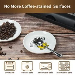® 4 Inch Coffee Spoon Rest - Cute Ceramic Coffee Spoon Holder For Counter And Coffee Bar Accessories - Coffee Lovers Gift -KitchenAid Shop 51t5C9EuAxL