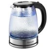 Electric Kettle Hammered Glasses Kettle,Easy To Clean Limescale Inner Liner Hot Water Boiler, 1500W Wide Opening 1.8L Glass Tea Kettle，LED Indicator Auto Shut-Off & Boil-Dry Protection,Matte Black -KitchenAid Shop 51tFzsuRxCL