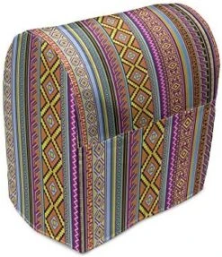 Lunarable Animal Stand Mixer Cover, Cow Horse Pigs Chicken Sheep Farmhouse Mascots Cartoon Print, Kitchen Appliance Organizer Bag Cover With A Pocket, 6-8 Quarts, Pale Mustard Pastel Green -KitchenAid Shop 51tGVNSoX6L. AC