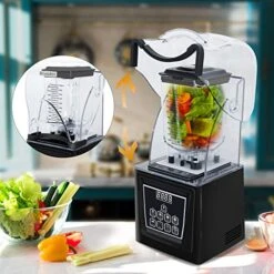 Join Commercial And Home Professional Quiet Shield Blender, 1800W, 75oz BPA Free Jar, 4 Pre-set Programs For Puree, Ice Crushing, Shakes Hummus,salsa And Smoothies 11 Join Commercial And Home Professional Quiet Shield Blender, 1800W, 75oz BPA Free Jar, 4 Pre-set Programs For Puree, Ice Crushing, Shakes Hummus,salsa And Smoothies -KitchenAid Shop 51tKWLUNa2L
