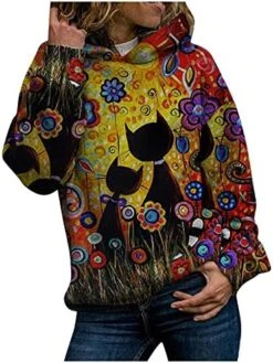VODMXYGG Women Casual Fashion Long Sleeve Pullover Hood Animal Printing S Sweatshirt Blouse Top 11 VODMXYGG Women Casual Fashion Long Sleeve Pullover Hood Animal Printing S Sweatshirt Blouse Top -KitchenAid Shop 51tLY6tbxxL. AC
