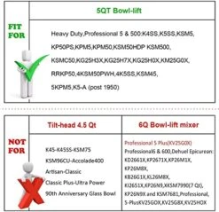 Flex Edge Beater For KitchenAid Mixer 5 Quart Bowl-Lift Stand Mixer, With Flexible Silicone Edges Bowl Scraper, Kitchenaid Paddle Attachment Mixer Accessory -KitchenAid Shop 51tSCObtVrL