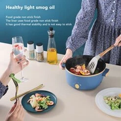 Electric Cooker, 800W Electric Cooker 2.5L 3 Speed Control Single Layer Multifunctional Electric Pot Cooker(#1) -KitchenAid Shop 51tVBnD7PzL