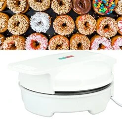 Donut Maker, Double Sided White NonStick 7 Hole Donut Maker Safe Handle Design For Home Muffin (US 110V) 11 Donut Maker, Double Sided White NonStick 7 Hole Donut Maker Safe Handle Design For Home Muffin (US 110V) -KitchenAid Shop 51tY7YKInSL