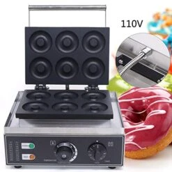 Electric Donut Doughnut Maker, Non-stick Donut Maker For Making Doughnut Or Waffle Maker Temperature Range 50-300℃ 110V 1550W 11 Electric Donut Doughnut Maker, Non-stick Donut Maker For Making Doughnut Or Waffle Maker Temperature Range 50-300℃ 110V 1550W -KitchenAid Shop 51tYTuLUKnL
