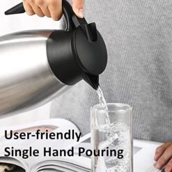 Coffee Carafe For Keeping Hot,68oz/2L Thermal Carafe For Hot Liquids,Insulated Coffee Thermos Carafe,Stainless Steel Thermal Pot Flask,Dual Wall Insulated Water Tea Beverage Dispenser & Cleaner Brush 7 Coffee Carafe For Keeping Hot,68oz/2L Thermal Carafe For Hot Liquids,Insulated Coffee Thermos Carafe,Stainless Steel Thermal Pot Flask,Dual Wall Insulated Water Tea Beverage Dispenser & Cleaner Brush -KitchenAid Shop 51tiTEbPhSL
