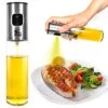 Olive Oil Sprayer For Cooking - Dispenser Spray Bottle For Kitchen - Oil Mister Glass Reusable - Vinegar Water Juice Oil Spritzer - Sprayer For Air Fryer BBQ Grilling Salad Baking - Kitchen Gadgets