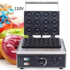 Donut Maker Machine Electric Doughnut Baker Maker Machine, 110V Commercial Use Nonstick Donut Baker Machine For Restaurant And Home Use (12 Holes Donut Maker) -KitchenAid Shop 51twQ3PhM8L 1