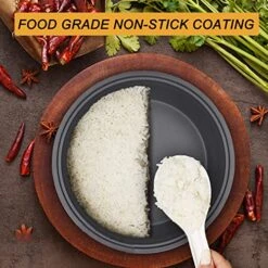 13L Commercial Large Rice Cooker & Food Warmer | 13.8QT/60 Cups Cooked Rice | 1350W Multi-function Electric Sushi Rice Cooker | LED Display | Timer Setting | Samrt Preset From 30 Min-24 Hrs -KitchenAid Shop 51u0p60ZL9L