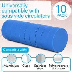 [10 Pack] Sous Vide Magnets To Keep Bags Submerged And In Place - Sous Vide Accessories To Stop Floating Bags And Undercooking - Great Alternative To Sous Vide Weights, Balls, Clips, And Racks -KitchenAid Shop 51uLIGzb4qL
