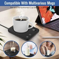 Offee Mug Warmer With Auto-Off Timer, Coffee Warmer For Desk With Auto ON/OFF, Waterproof Coffee Cup Warmer With 3-Temp Settings, Mug Warmer With Digital Display, Thoughtful Gift For Friends & Family 8 Offee Mug Warmer With Auto-Off Timer, Coffee Warmer For Desk With Auto ON/OFF, Waterproof Coffee Cup Warmer With 3-Temp Settings, Mug Warmer With Digital Display, Thoughtful Gift For Friends & Family -KitchenAid Shop 51uVCF63iLL