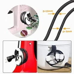 GENERIC 6 Pack Cord Organizer For Kitchen Appliances, Cord Holder Hider, Compatible With Coffee Maker, Kitchenaid Stand Mixer, Air Fryer, Toaster, Blender -KitchenAid Shop 51uWXf8EdSL